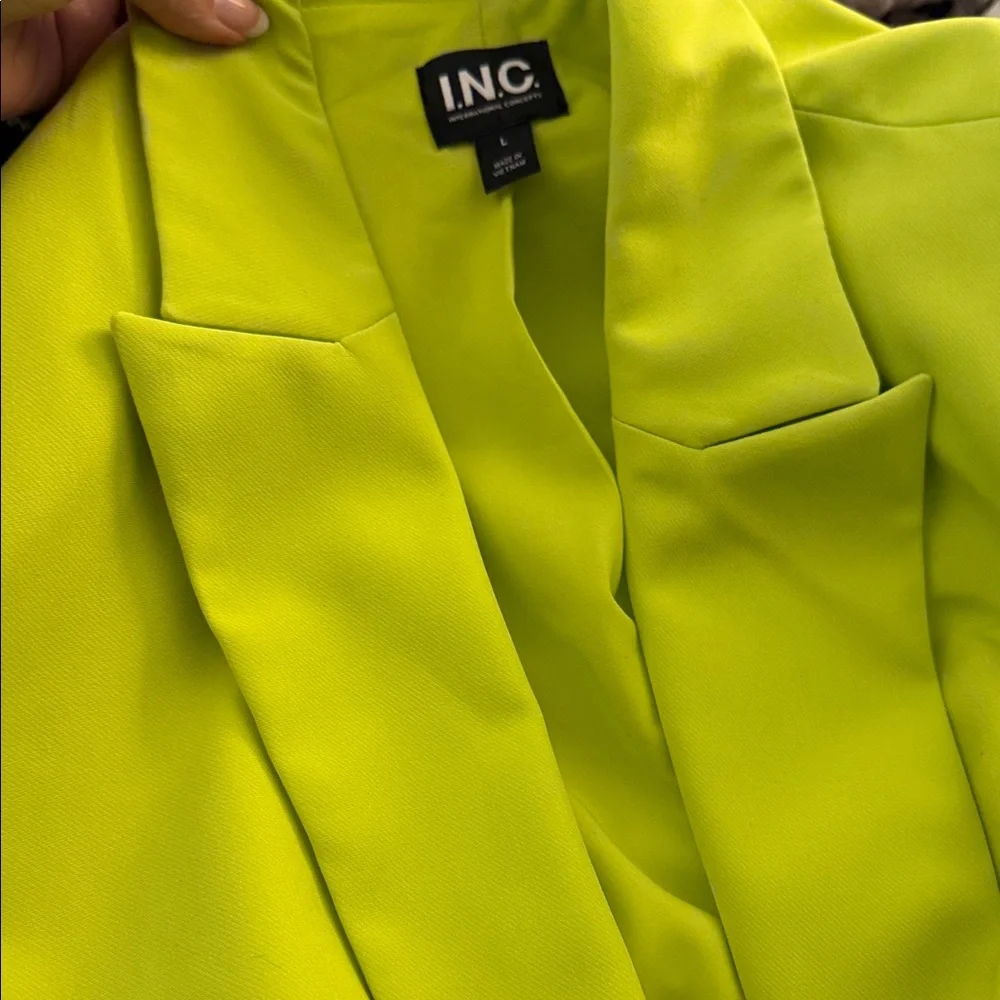 INC International Concepts Bright Green Blazer New size L - Picture 8 of 11